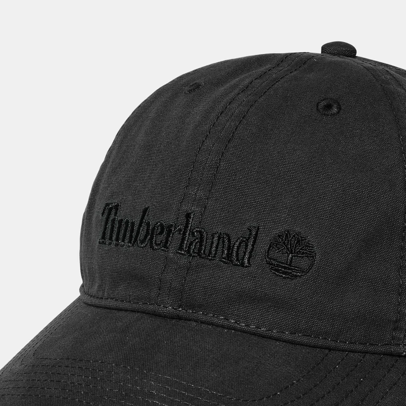 Timberland Black Cooper Hill Embroidered Baseball Cap for Men | Best Price UAE